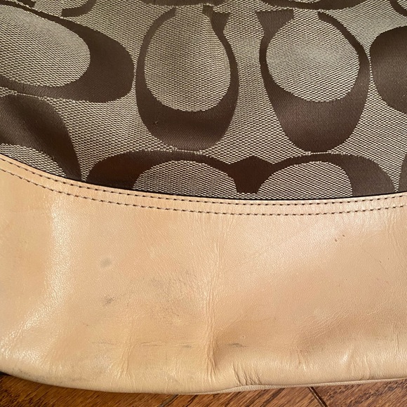 🔥COACH SIGNATURE CROSSBODY KHAKI/TAN  F19727🔥 - Picture 7 of 9